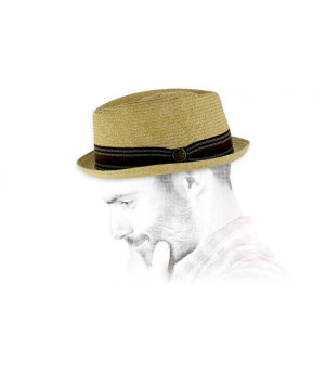 Chapeau pork pie Goorin Chapeau Habana tan